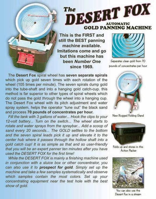 Desert Fox Automatic Gold Panning Machine