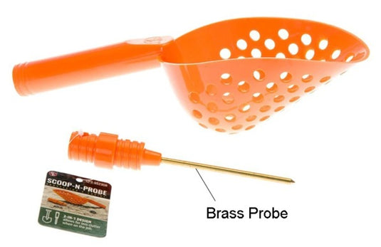Sand Scoop and Brass Probe