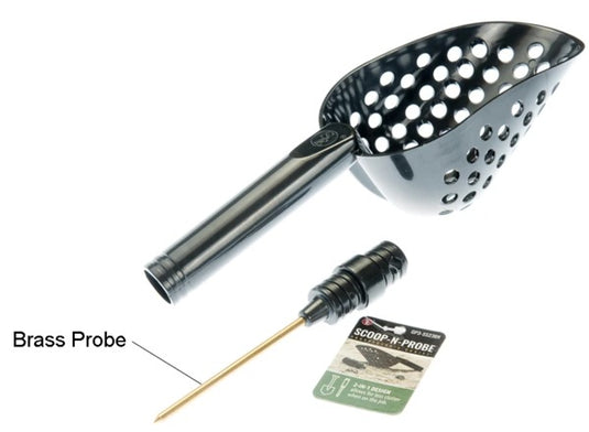 Sand Scoop and Brass Probe