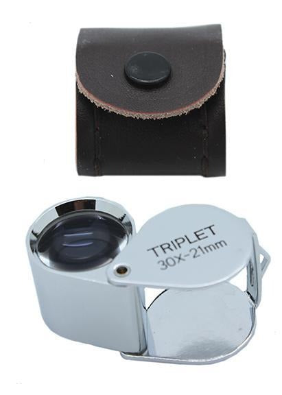Load image into Gallery viewer, Jewelers Loupe 30 x 21mm Triplet

